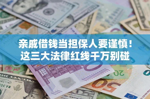 北京亲戚借钱当担保人要谨慎！这三大法律红线千万别碰