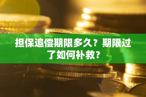 北京担保追偿期限多久？期限过了如何补救？
