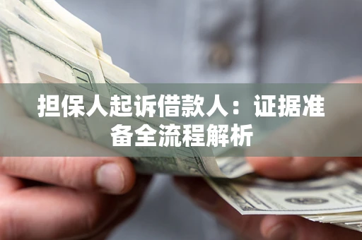 北京担保人起诉借款人：证据准备全流程解析
